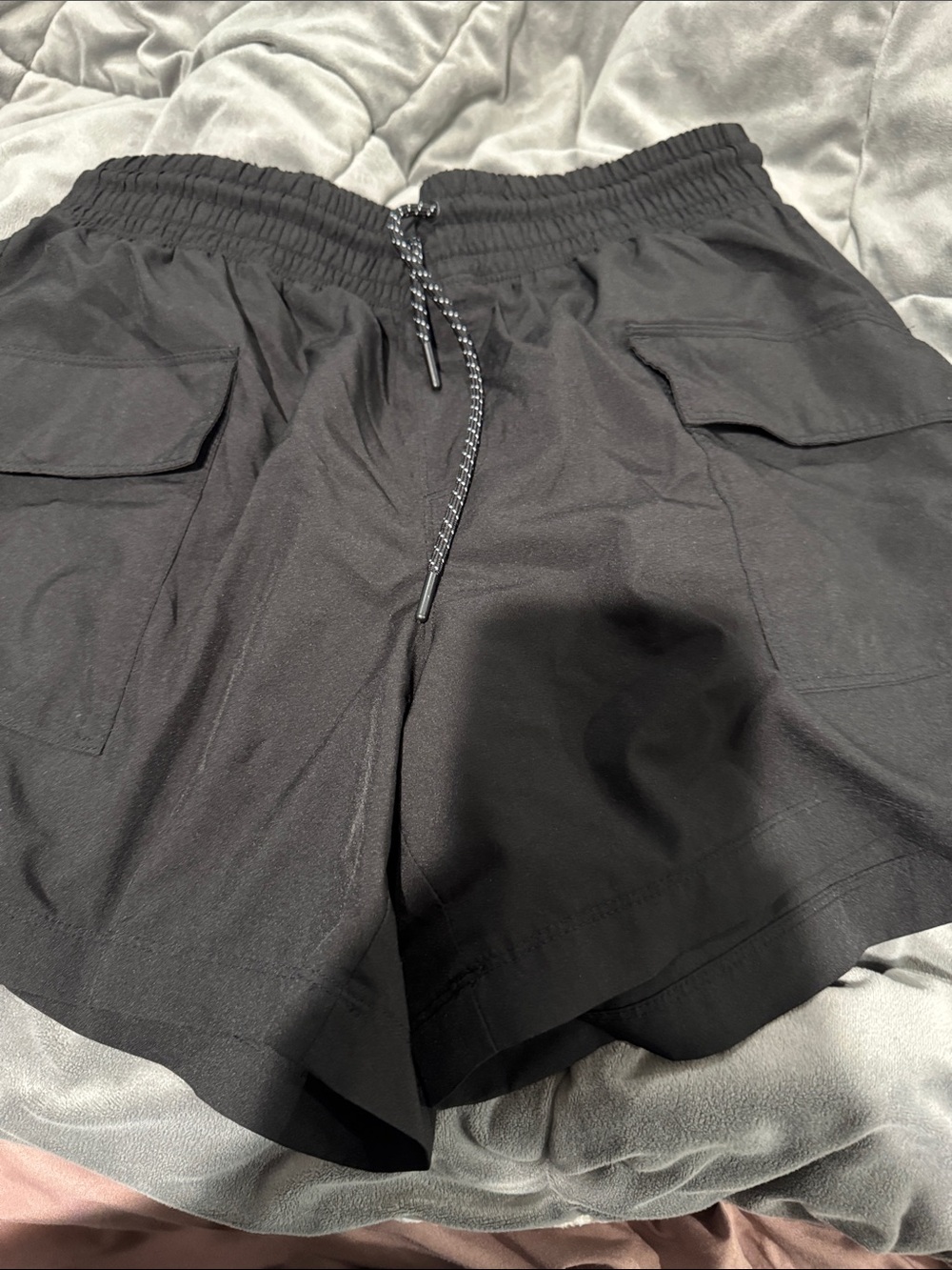Old Navy Women’s Black Athletic Cargo Shorts